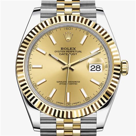 rolex datejust oyster 41 mm oystersteel and yellow gold|rolex datejust price chart.